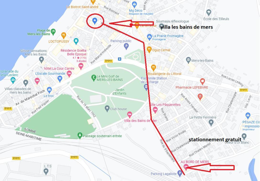 Plage A 50M Appartement Reves Bleus Villa Les Bains De Mers Zewnętrze zdjęcie